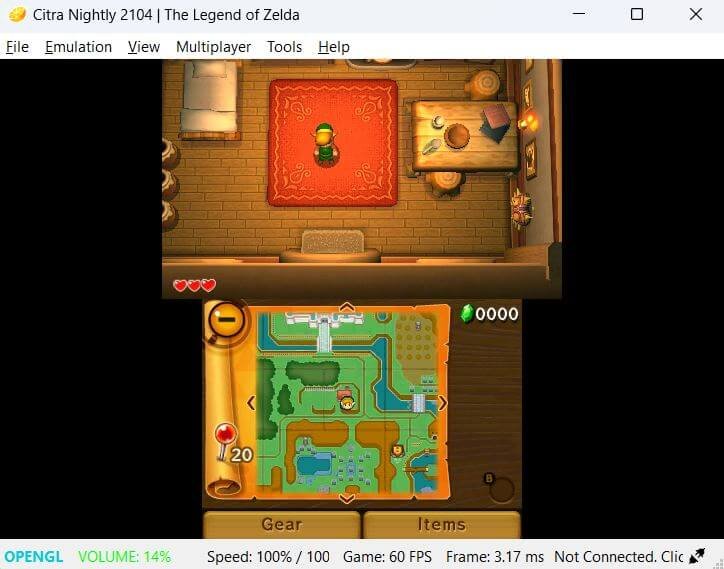 citra: playing legend of zelda